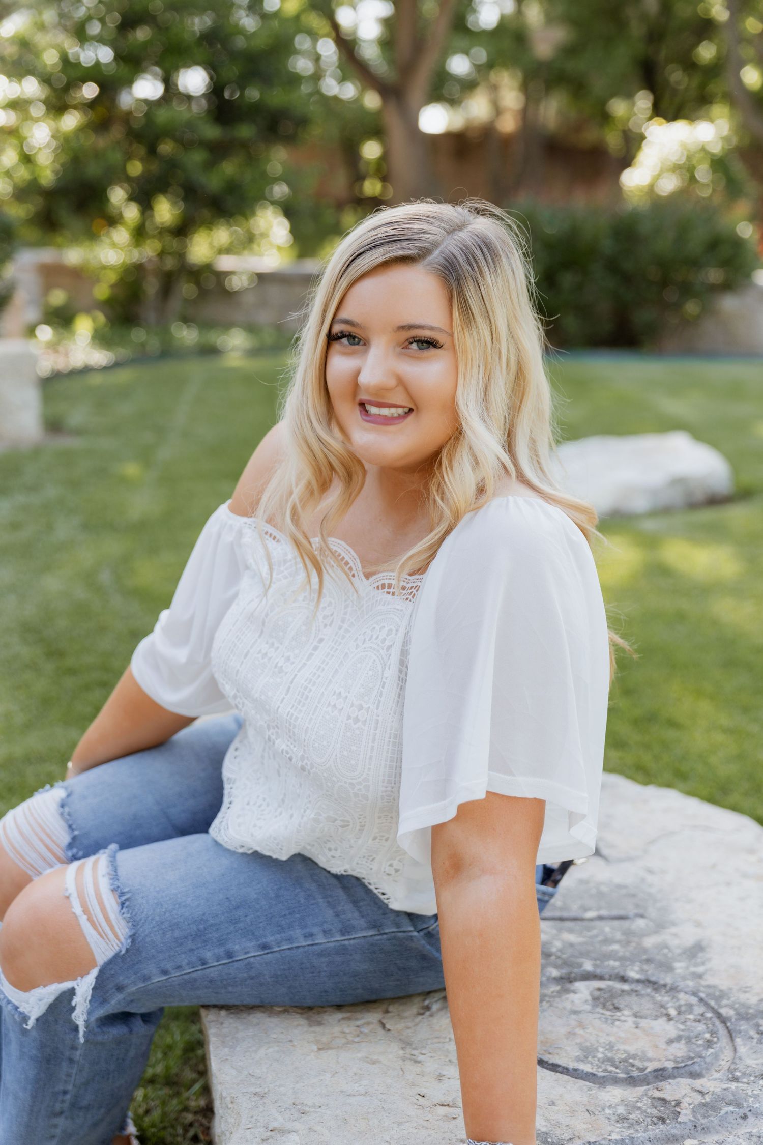 Senior/graduate session at golden hour in Abilene, Texas