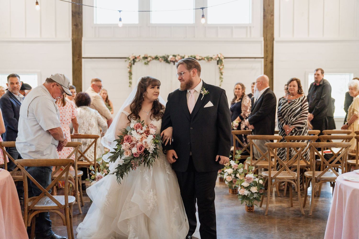 Sweet couple from indoor wedding session in Abilene, Texas