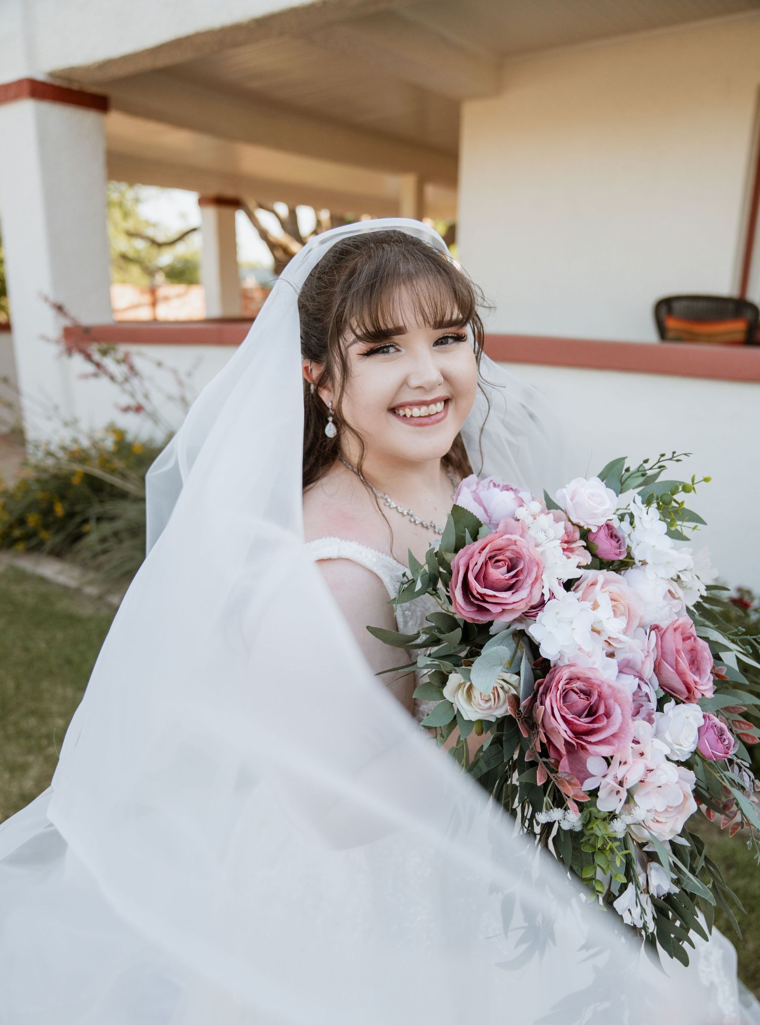 Bridal session at sunset in Sweetwater, Texas