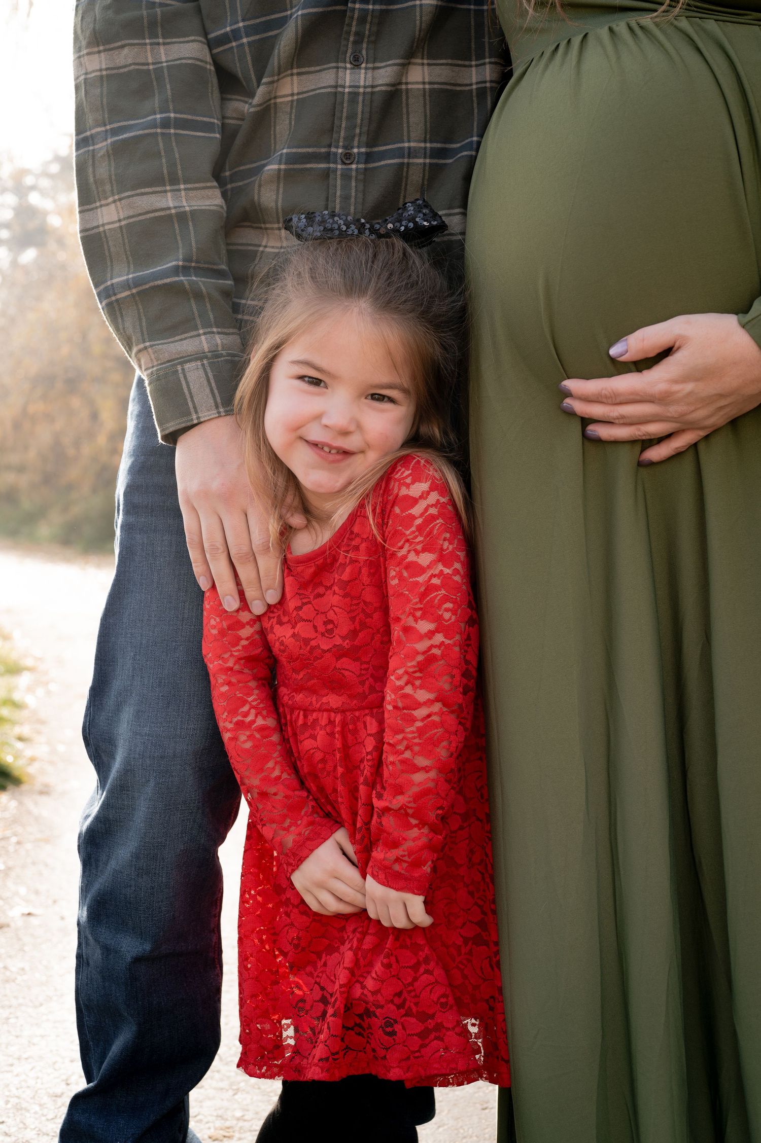 A daughter next to her parents in Nampa idaho