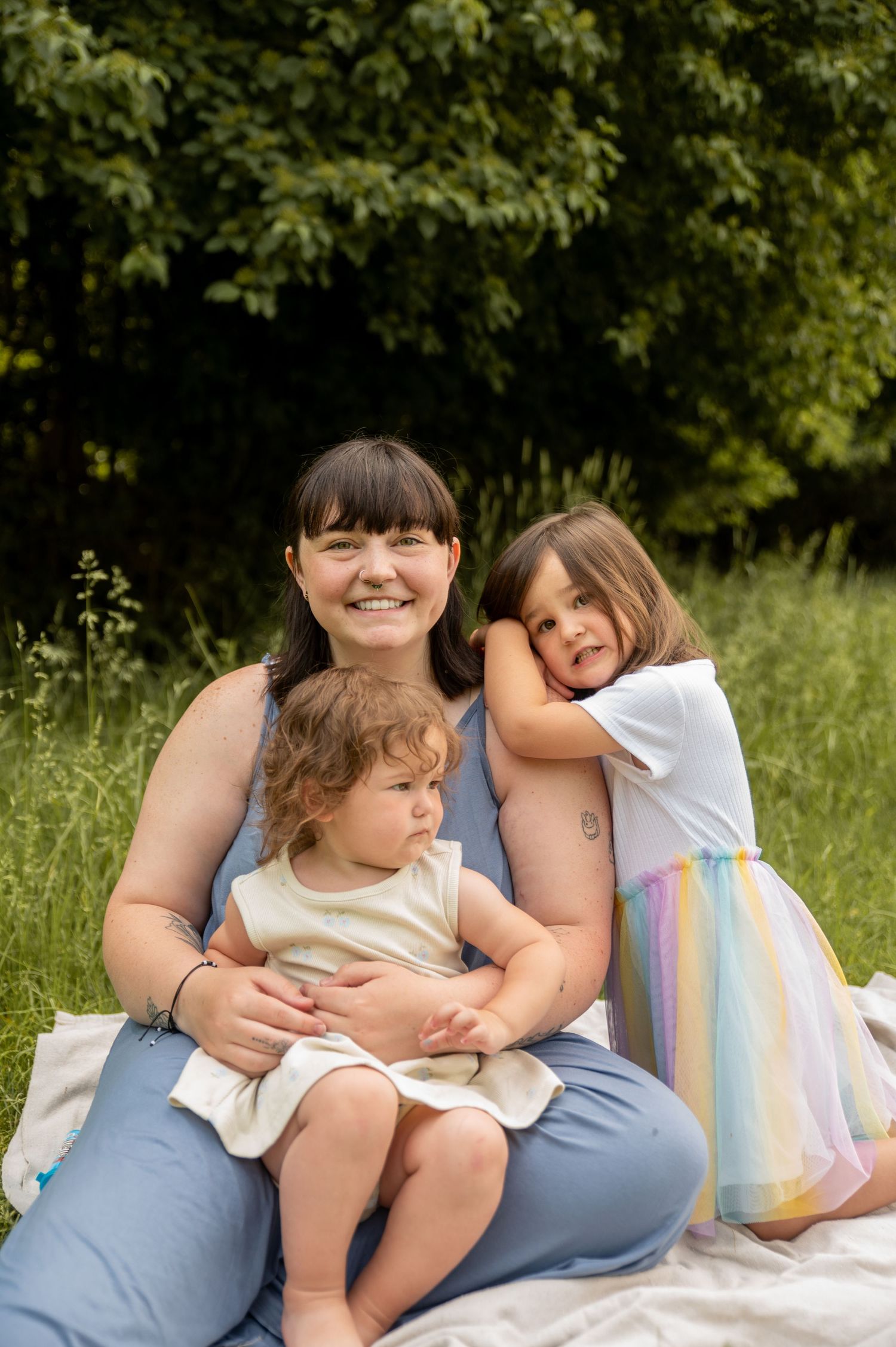 a mom and her 2 daughters in boise, idaho.
