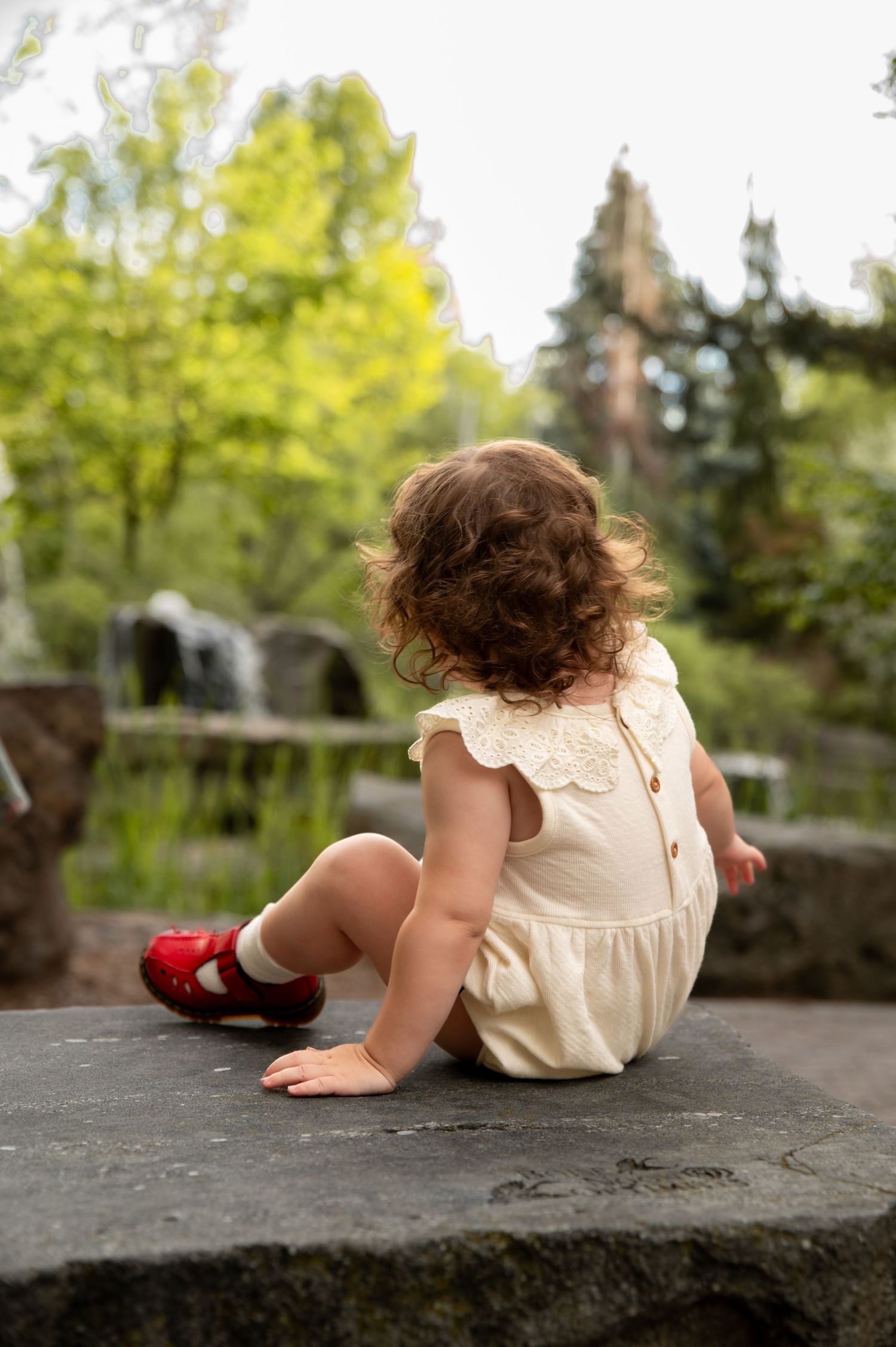 A toddler after a family shoot in Boise, Idaho.