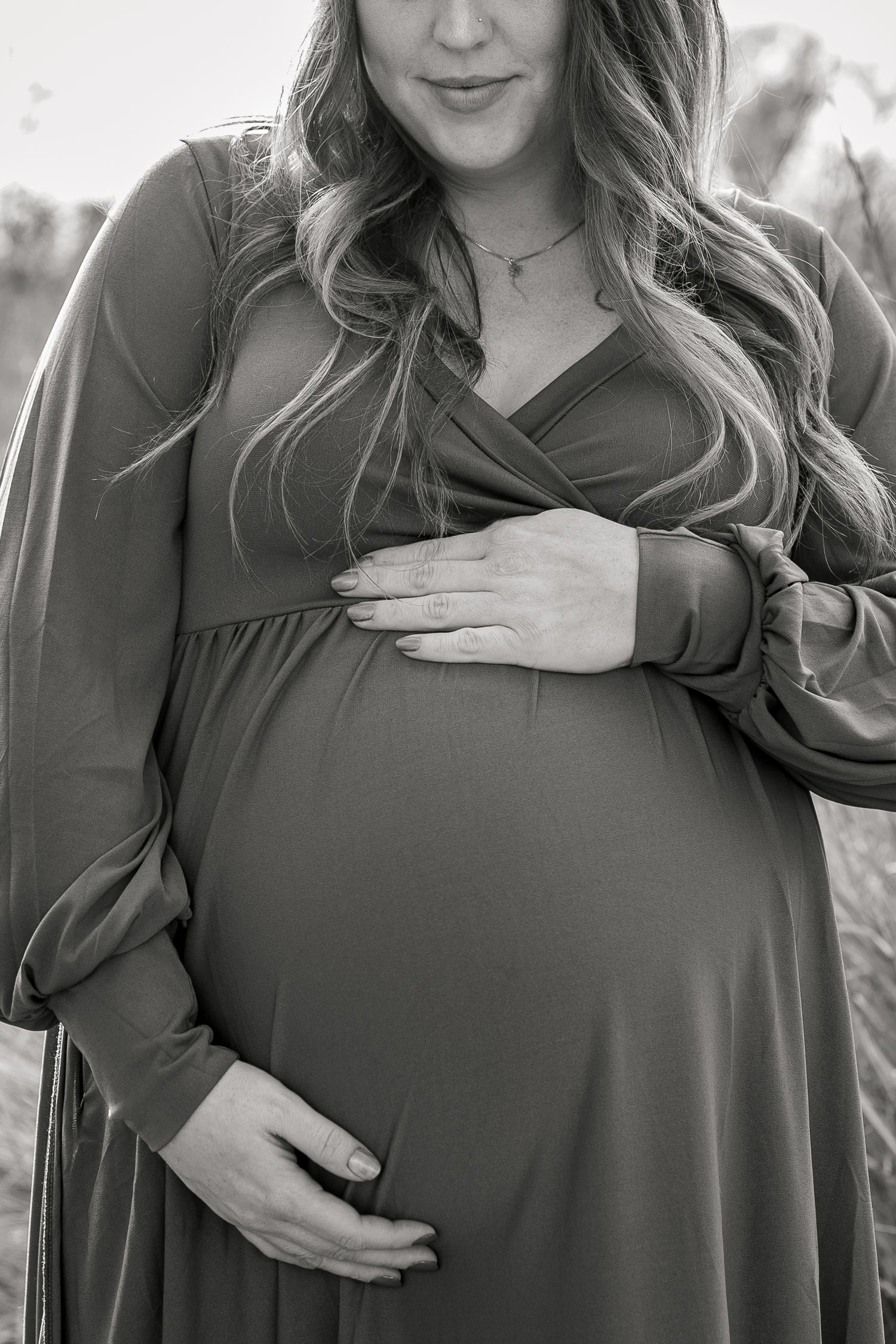 A maternity session at Wilson ponds in Nampa, Idaho.