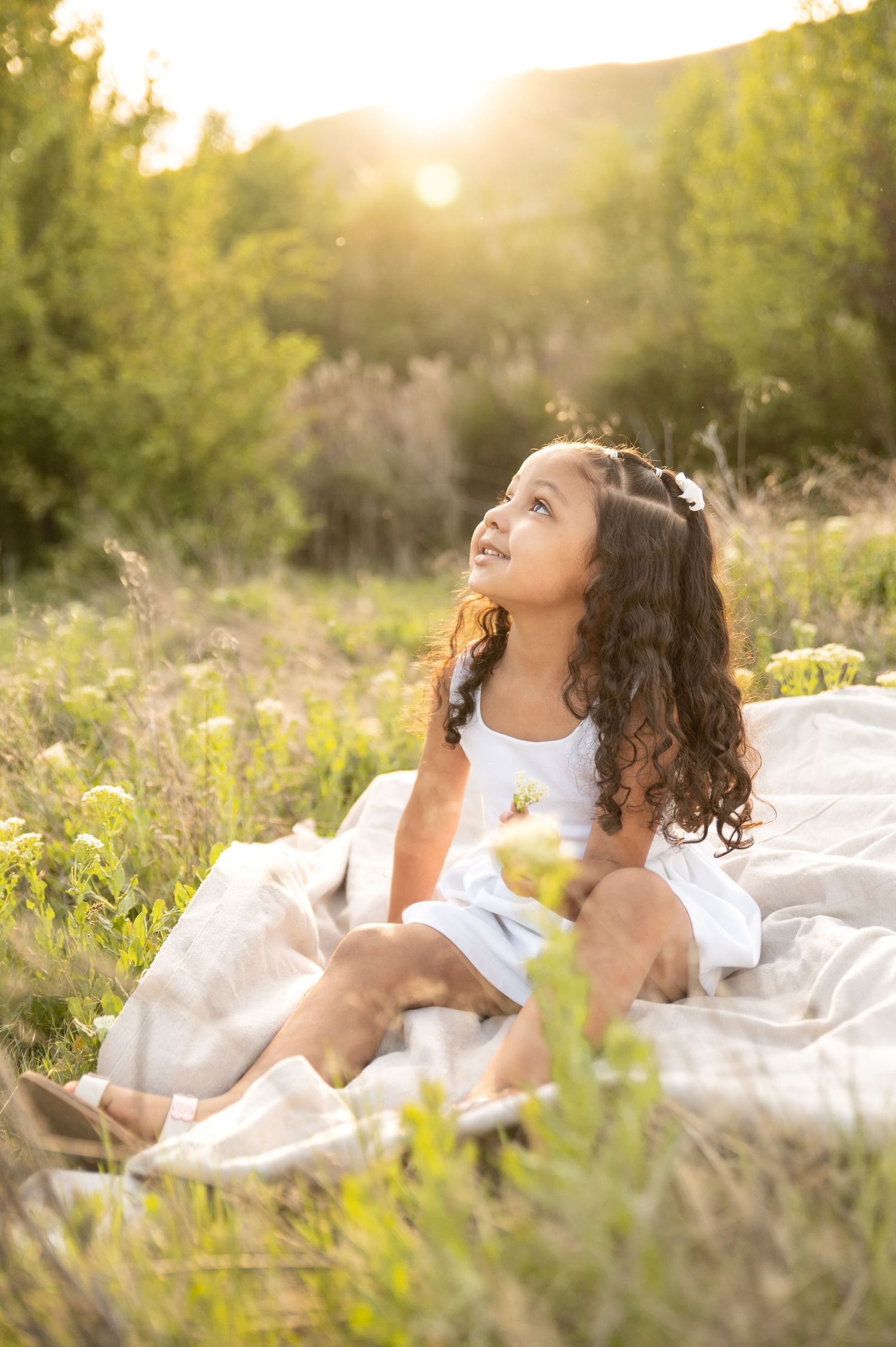 a young girl at her photoshoot in boise idaho