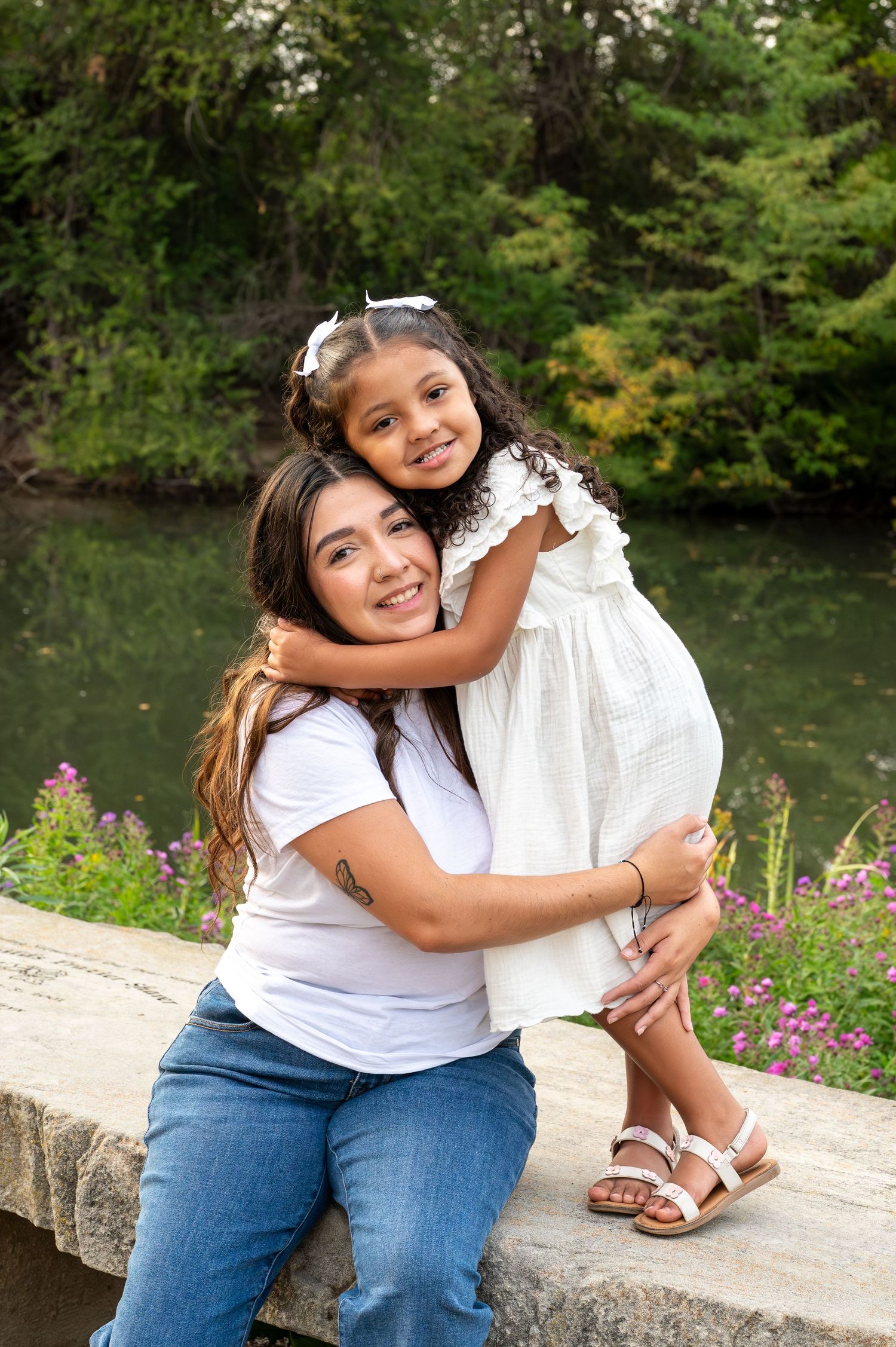a mom with her daughter in Boise, Idaho.