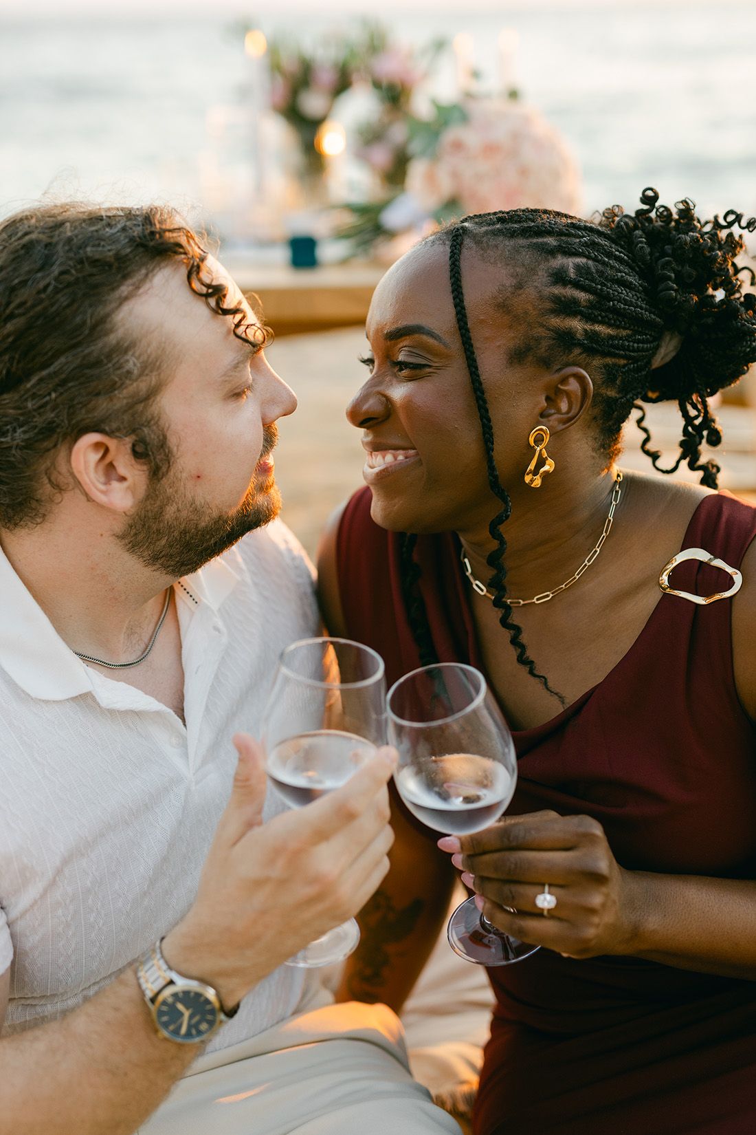 American couple elopement on the Athens Riviera