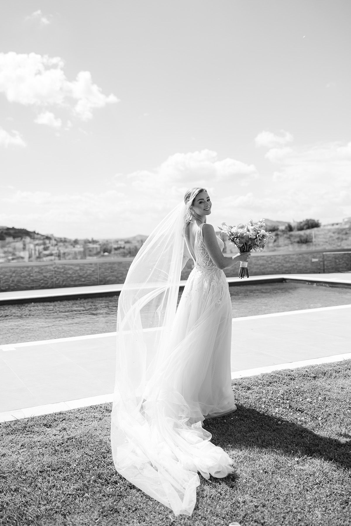 Bridal preparation for an Athens Riviera wedding with natural light and refined detail