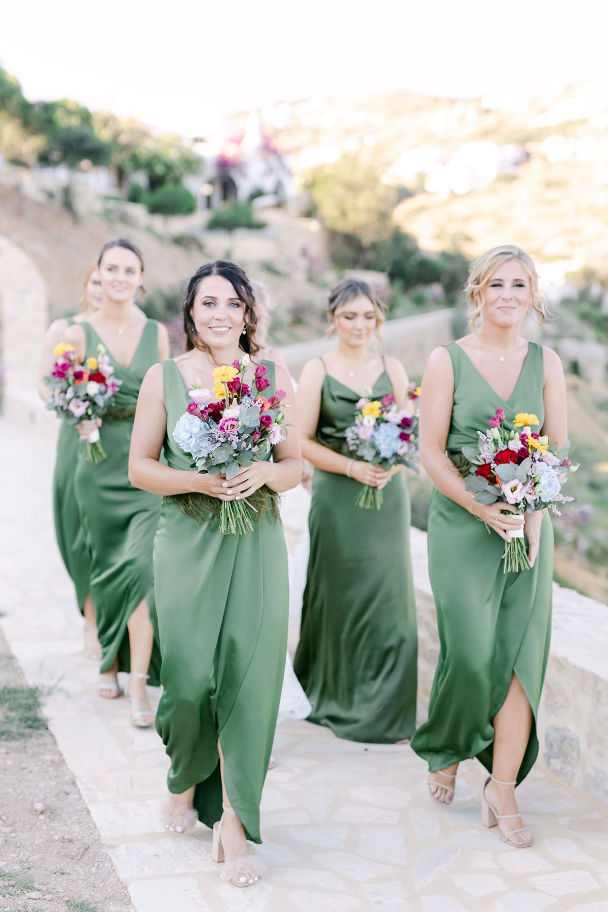 Greek islands wedding in Greece for international couple with natural light and editorial photography