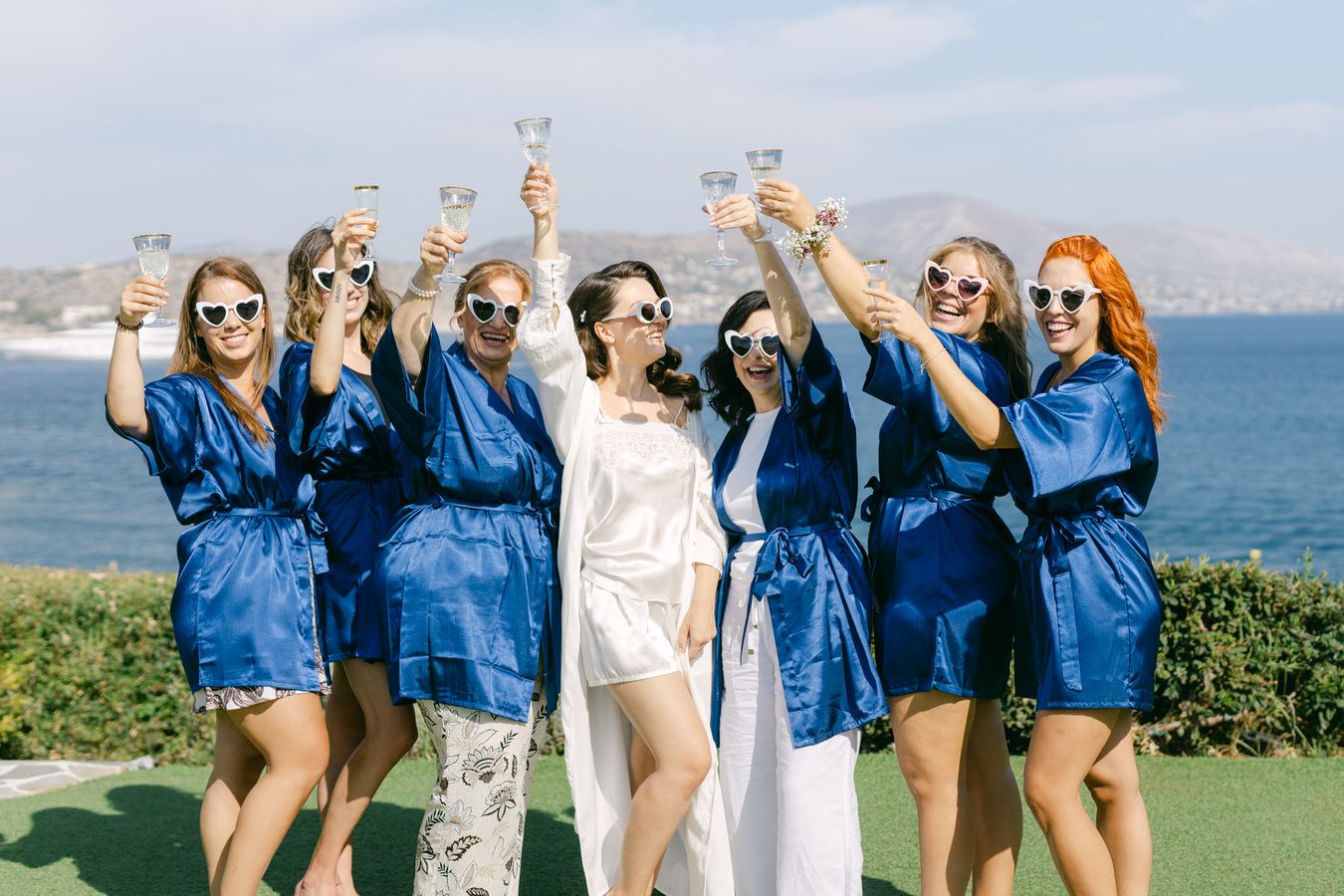 Tonia and Theodore Bachelorette Party Athens Riviera Greek Island Bachelor