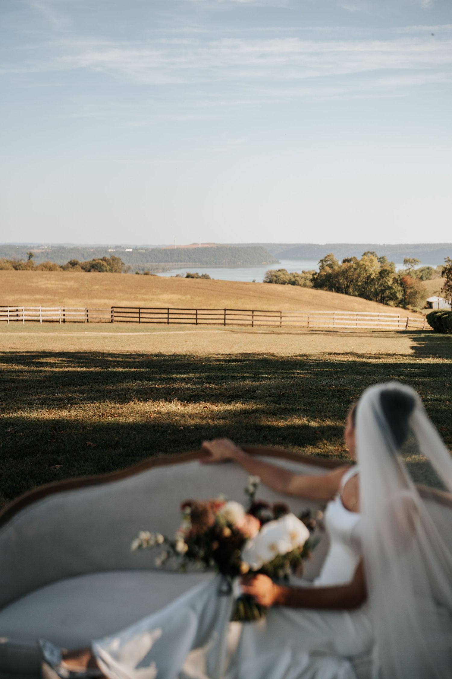 Bride at Lauxmont Farms Wedding Venue Wrightsville PA