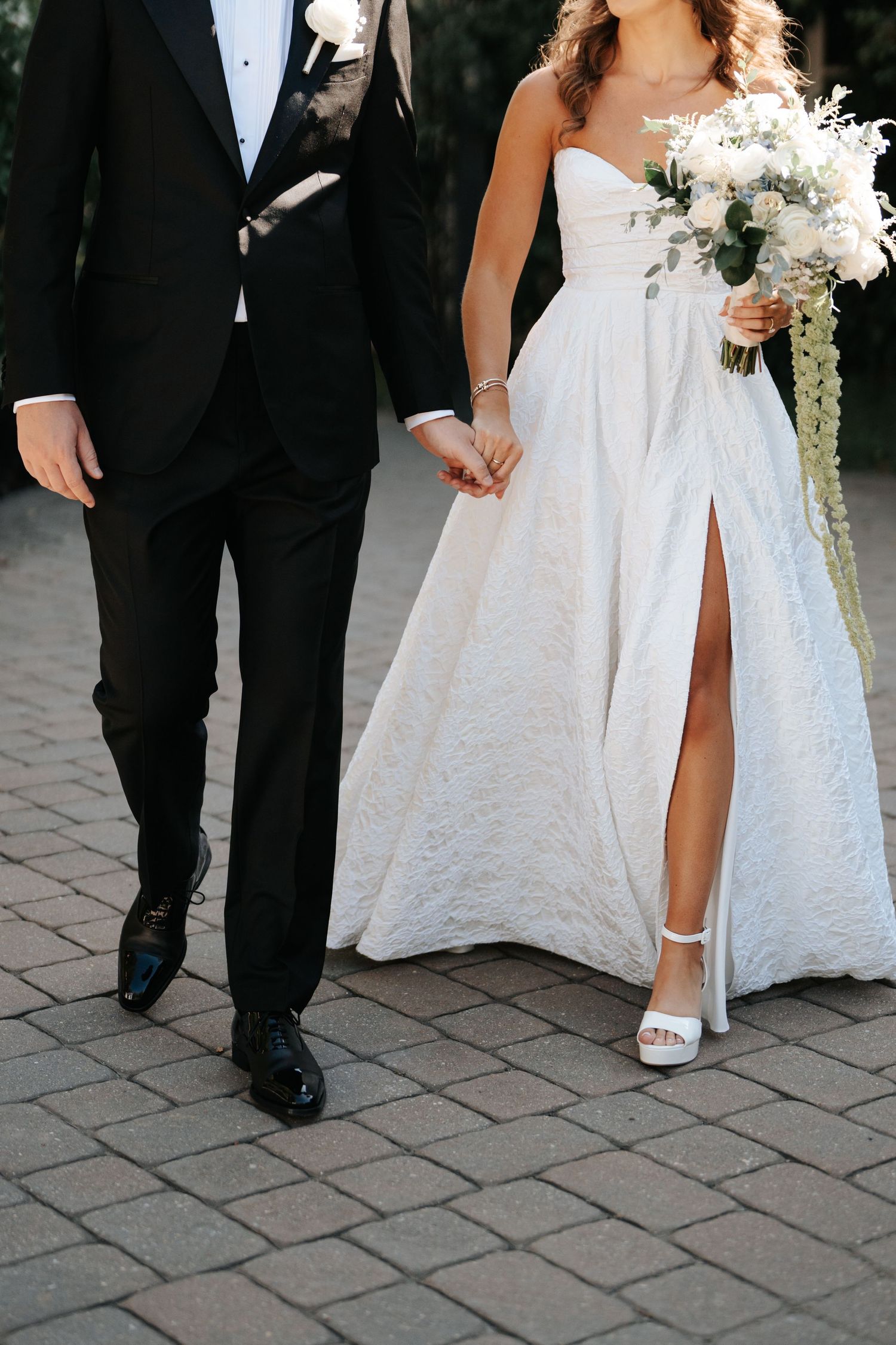 Bride and Groom at The Inn at Barley Sheaf Farm in Holicong, PA