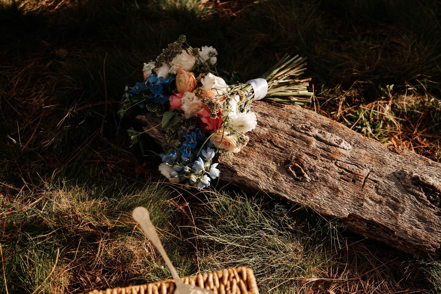 Wedding Flowers in Mariposa Grove at Yosemite National Park wedding elopement