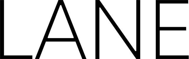 Minimalist black text logo spelling 'LANE' in sans-serif capitals.