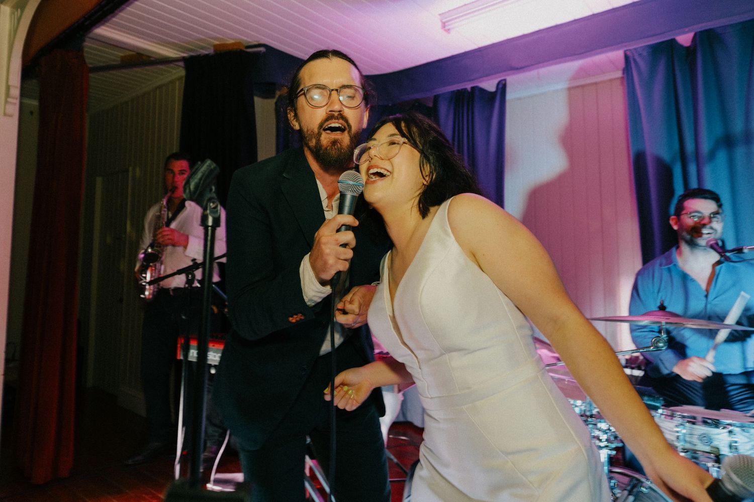 Best wedding photographer capturing a joyful bridal party in Sunshine Coast