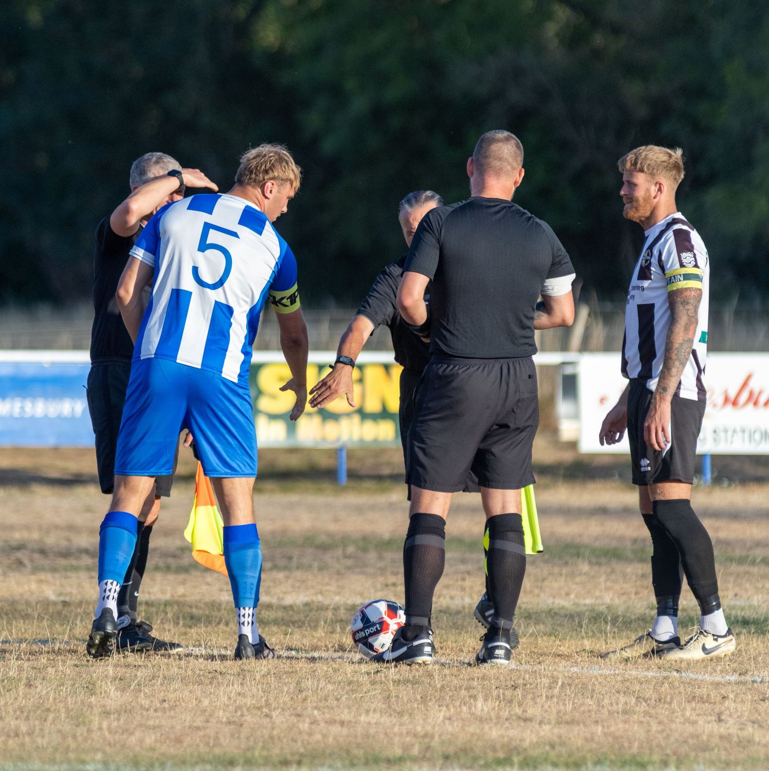 Amesbury Town FC player,  Bemerton heath harlequins fc player and match officials