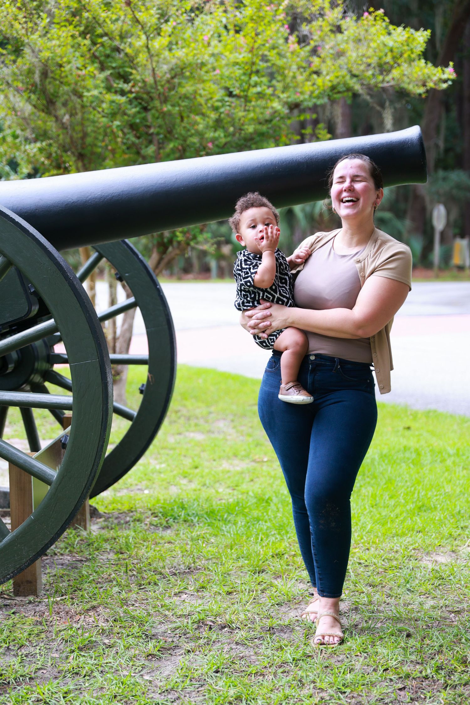 Mommy & Me photoshoot at Ft McAllister Historic State Park