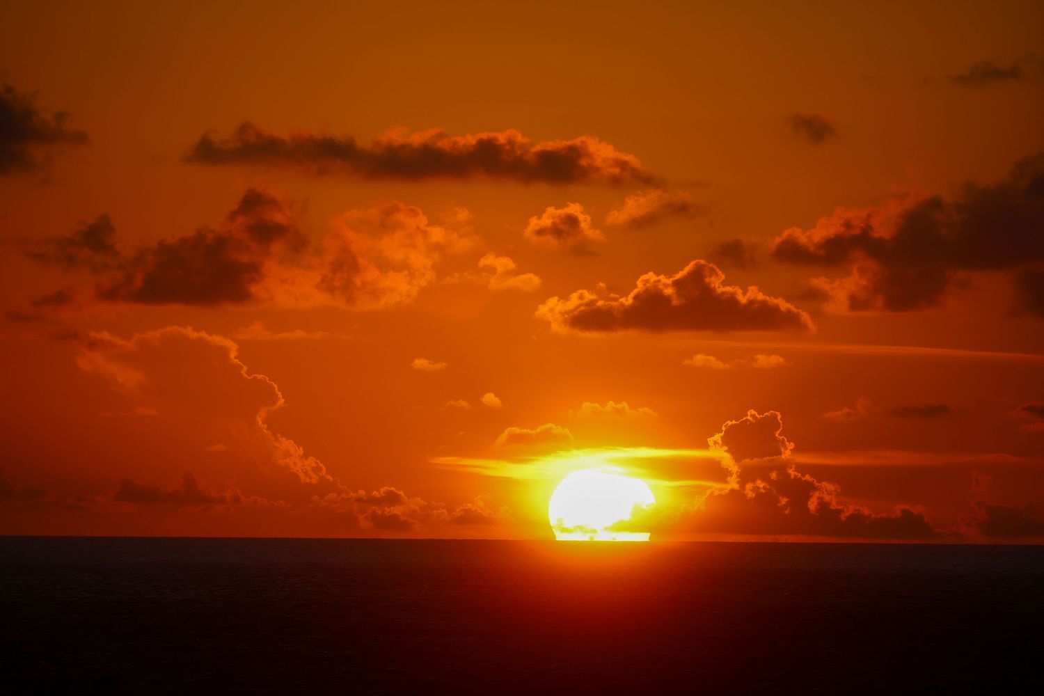 Sunset in the Caribbean