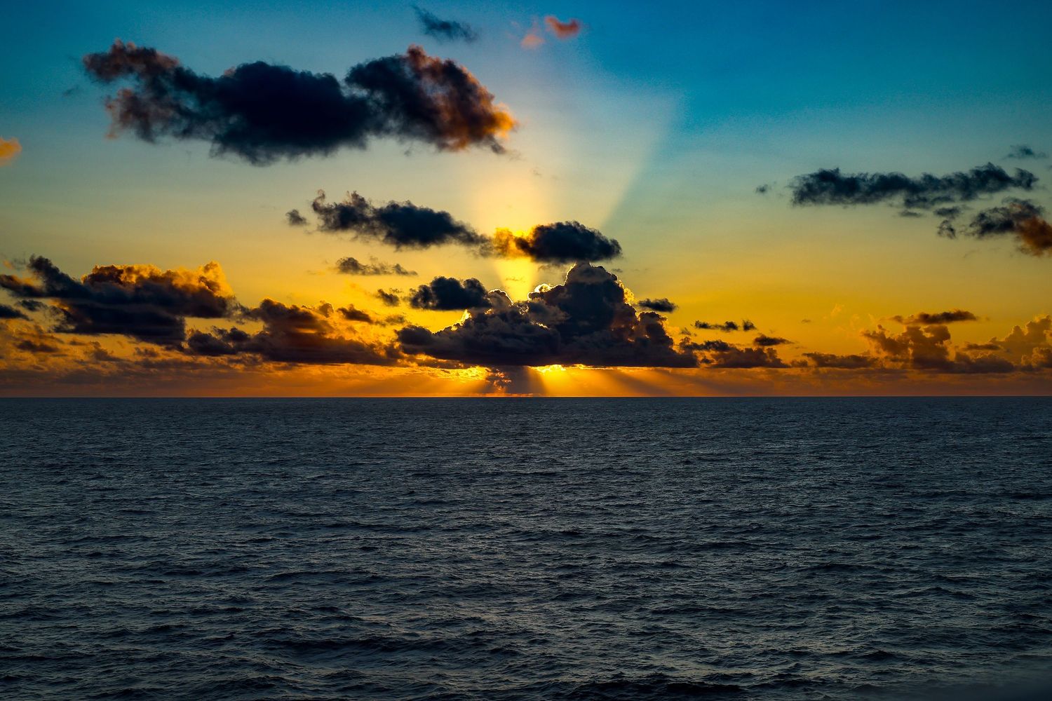 Sunset in the Caribbean