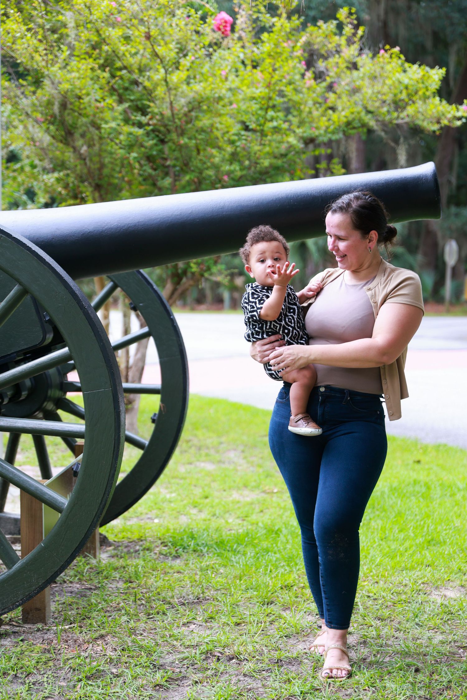 Mommy & Me photoshoot at Ft McAllister Historic State Park