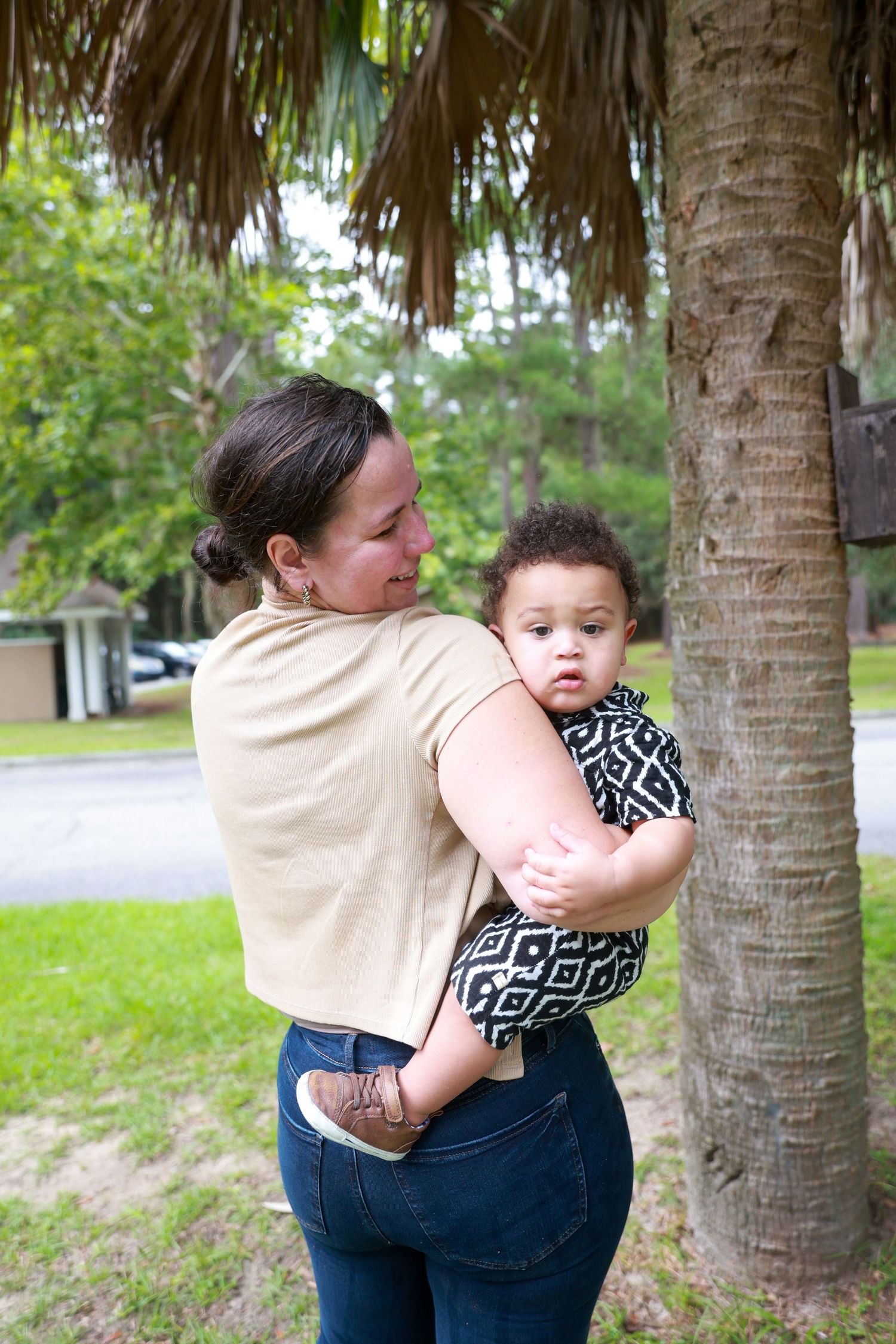 Mommy & Me photoshoot at Ft McAllister Historic State Park