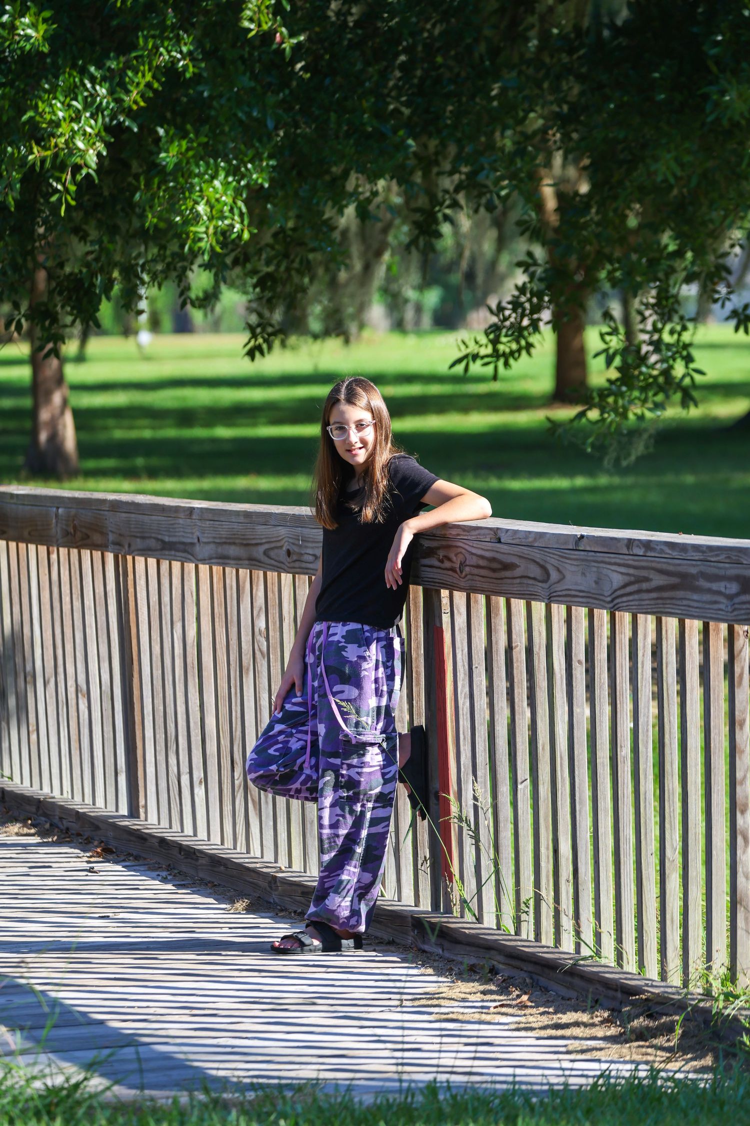 girl on bridge