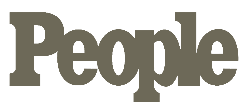 People magazine logo in bold dark olive-gray text on a white background.