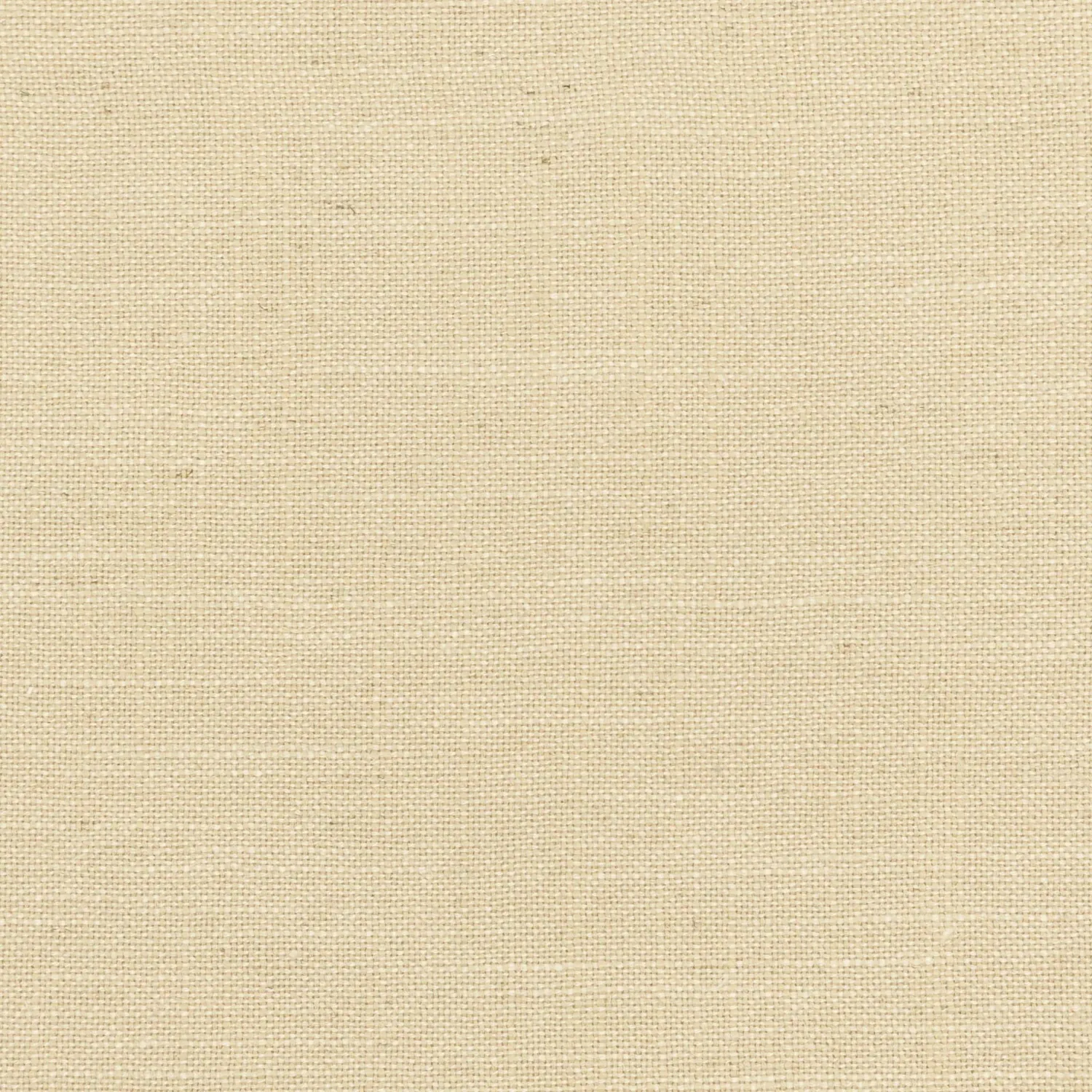 Close-up of a smooth, plain-woven cream linen fabric with a natural texture and subtle weave pattern.
