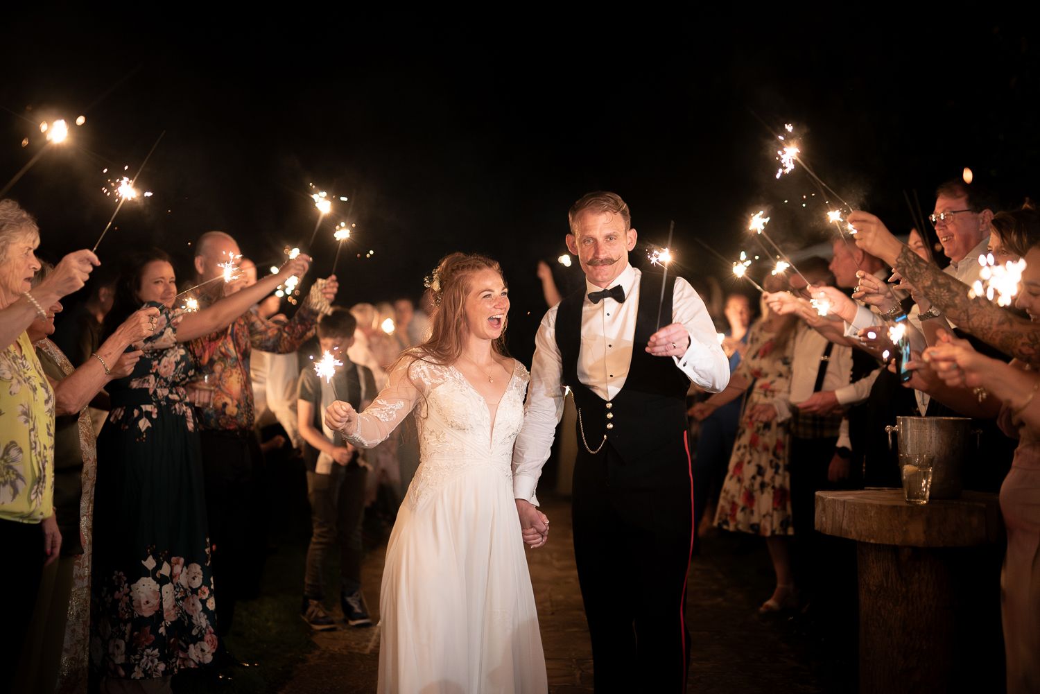 Military wedding in Dartington hall.