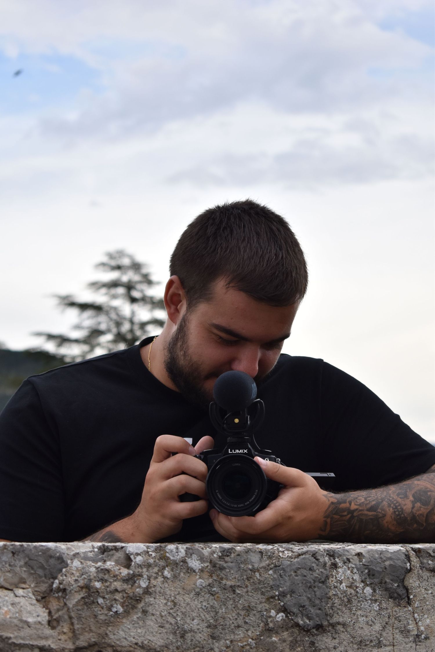 Photo de moi meme tenant une camera