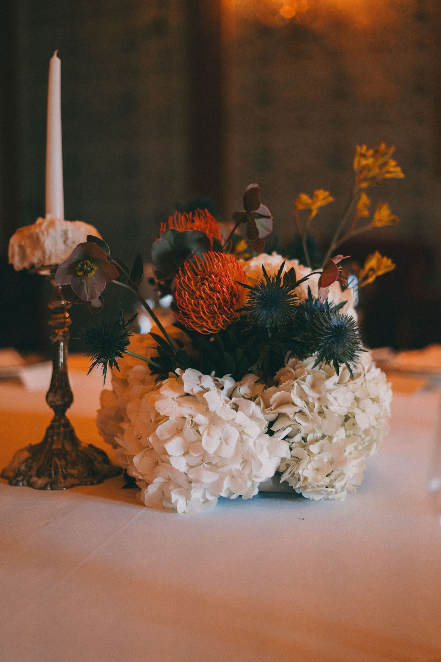 Photo d'une composition floral d'un mariage
