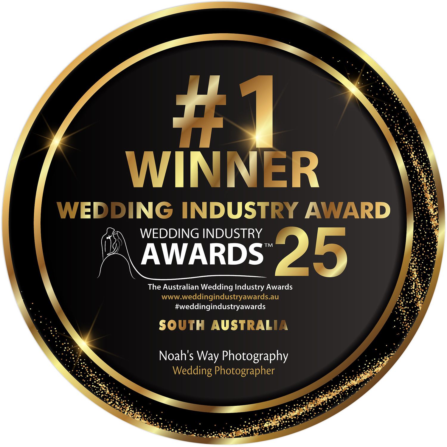 Wedding industry Winner award  South Australia wedding photography