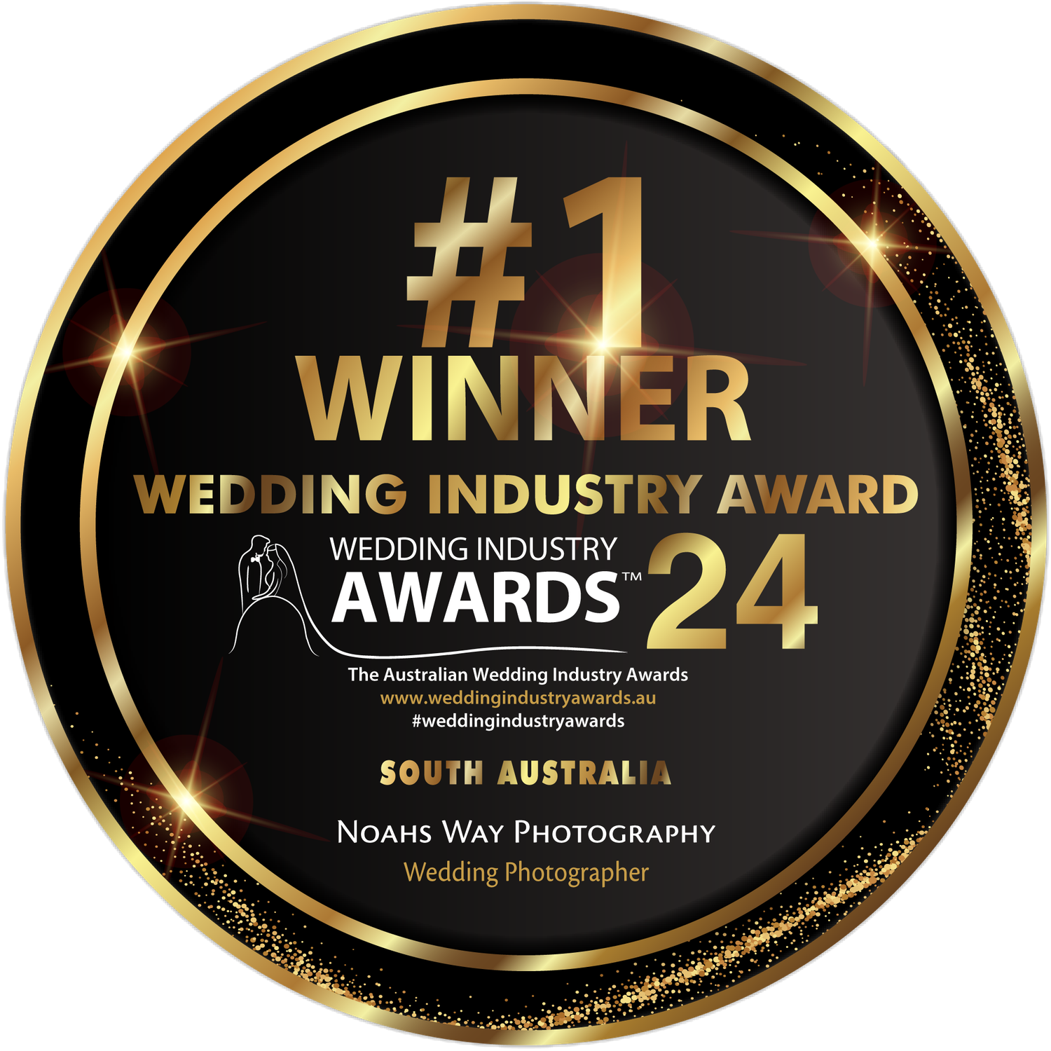 Wedding industry Winner award  South Australia wedding photography