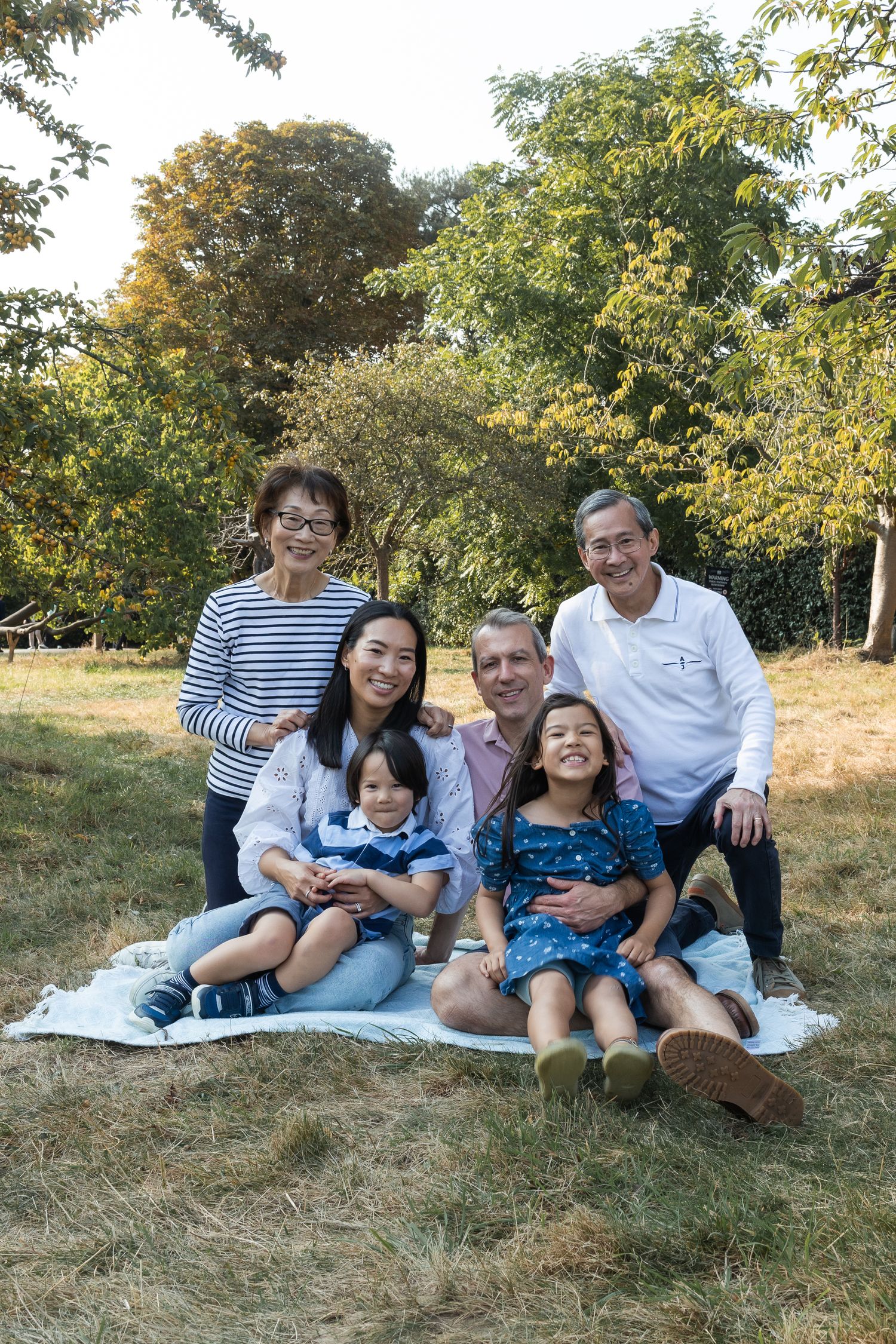 Family photography in Hampstead, including grandparents.