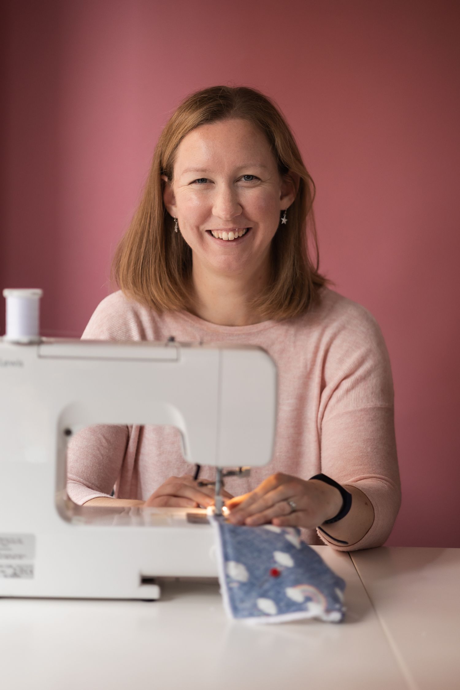 Natural headshot taken of small business owner in North London.