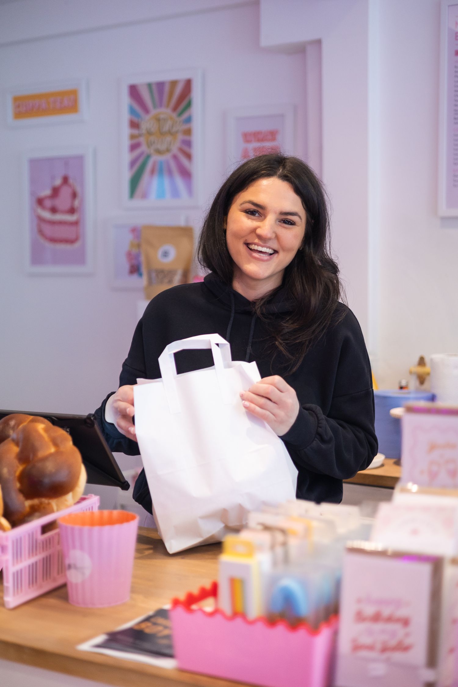 Photo of the owner of Marley's bakery on Union Street in High Barnet.
