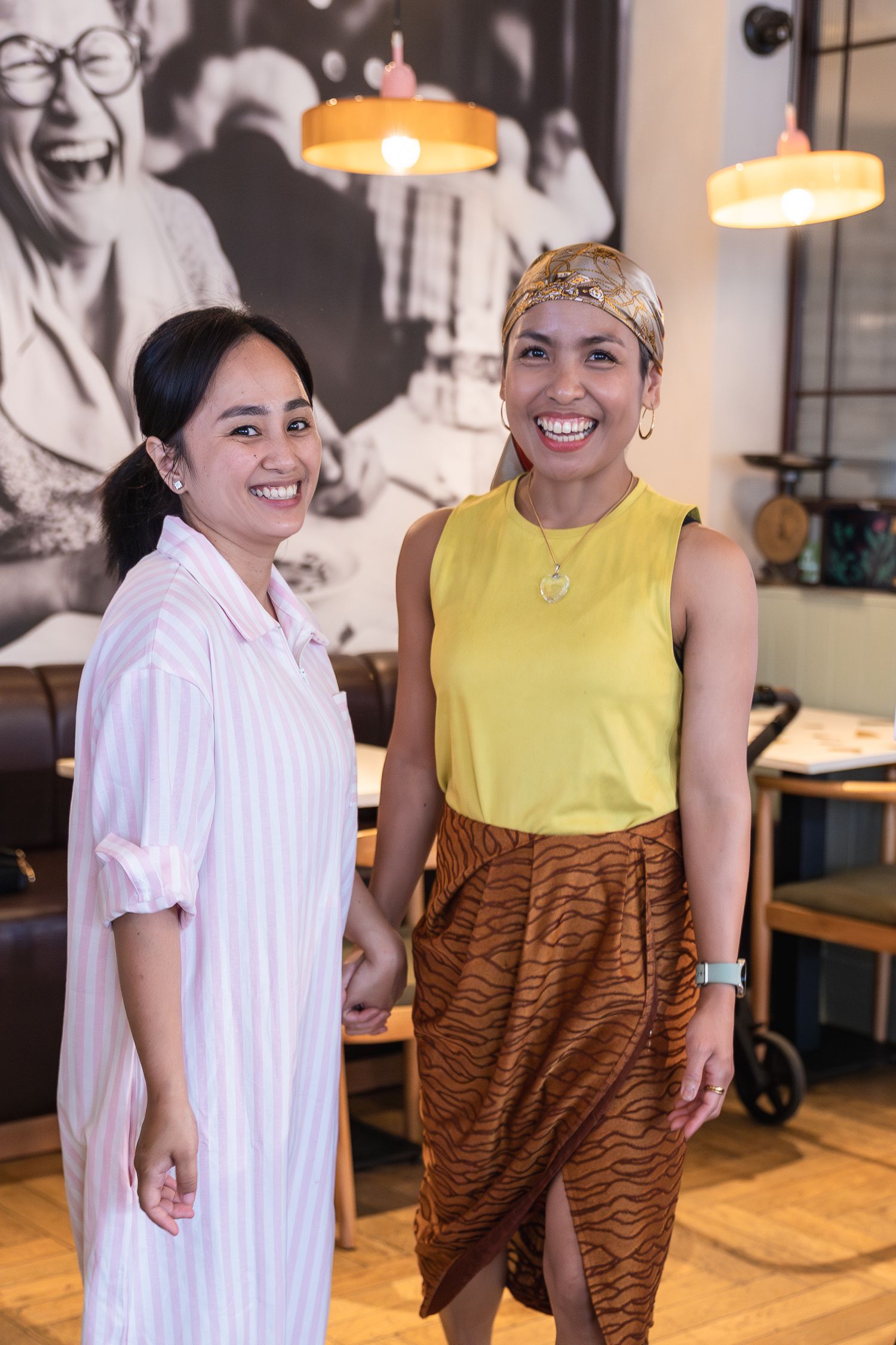 Photo of the two wonderful ladies, at Mama Fifi in High Barnet,  who run The Mum Club Barnet.
