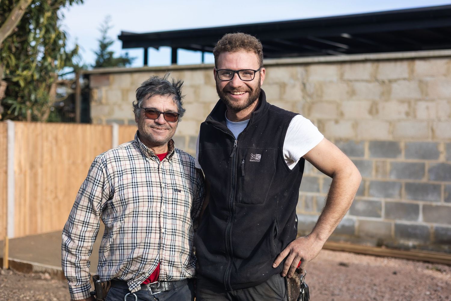 Father and son small business team. Local gardening business in Watford, Hertfordshire.