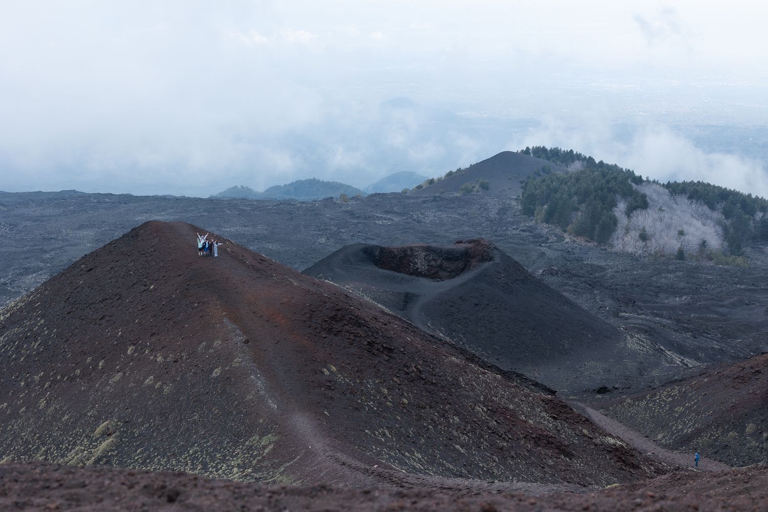 The impressive and overwhelming peaks and troughs of Mount Etna, Sicily.