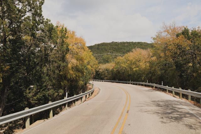 texas country landscape in the hill country of Austin