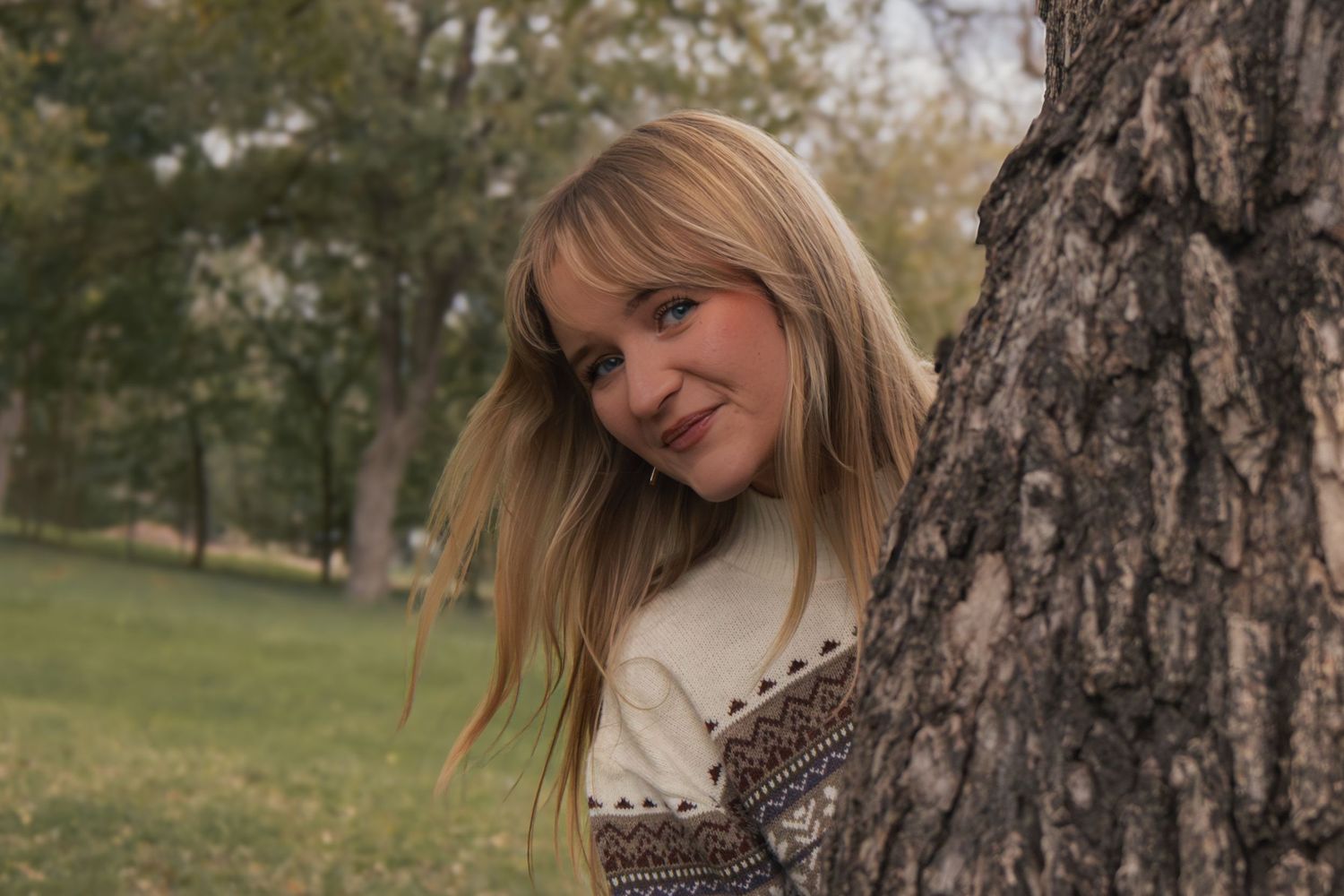portrait in the park in Georgetown Texas