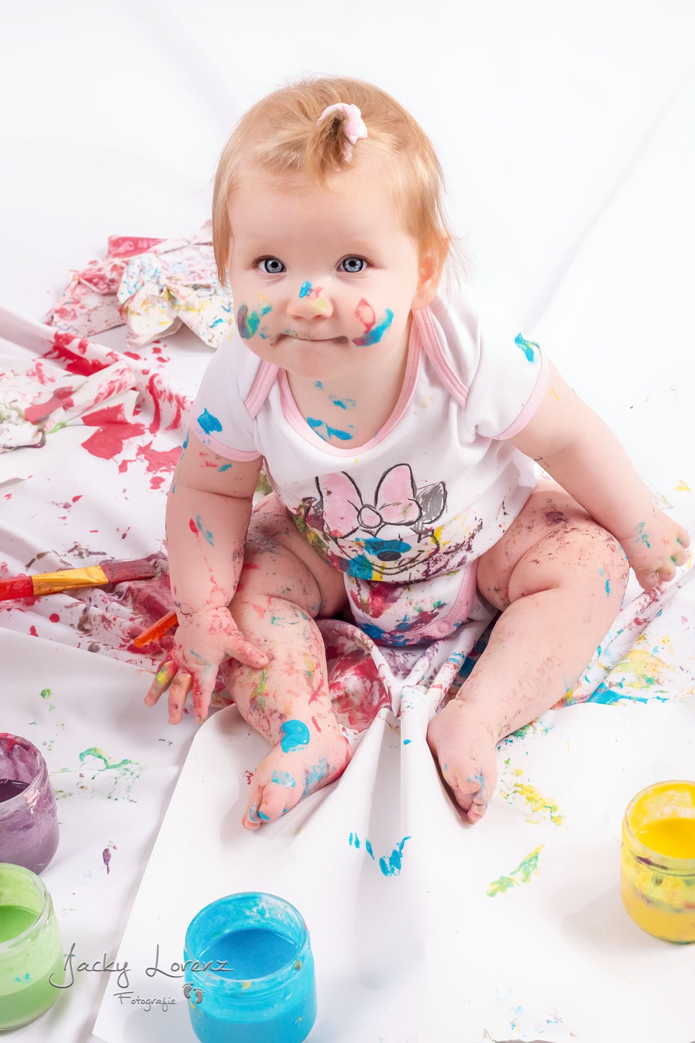 Babyfotografie in Andernach, Westerwald, Koblenz, Neuwied & Umgebung, Farbe, malen, Picasso