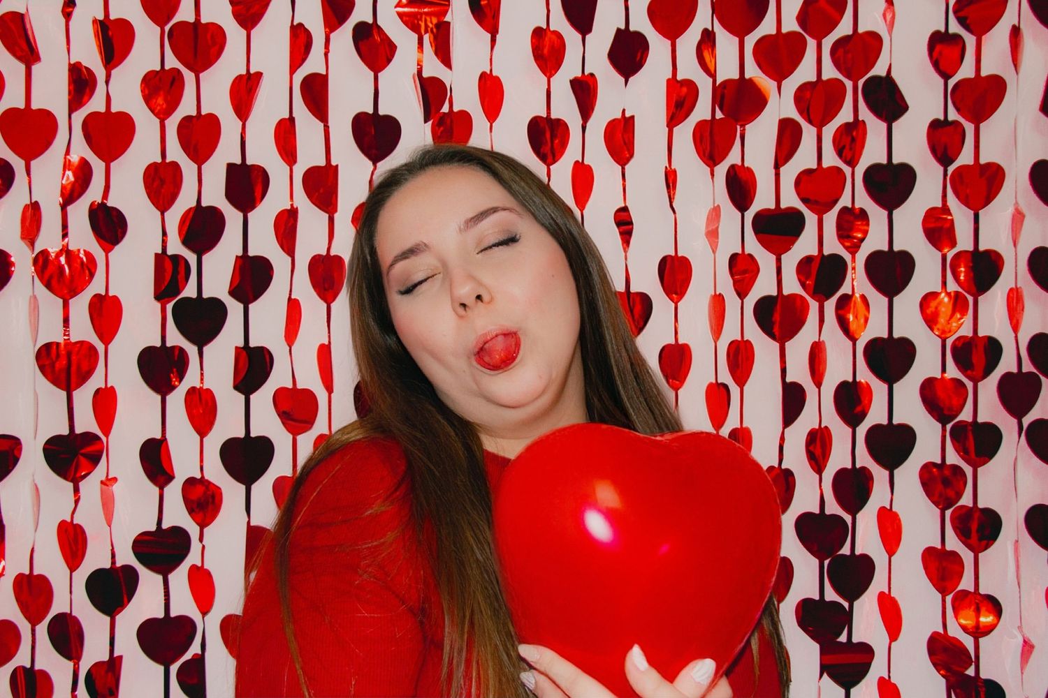 séance photo portrait à la thématique de la St-Valentin en studio à Charlesbourg, Québec