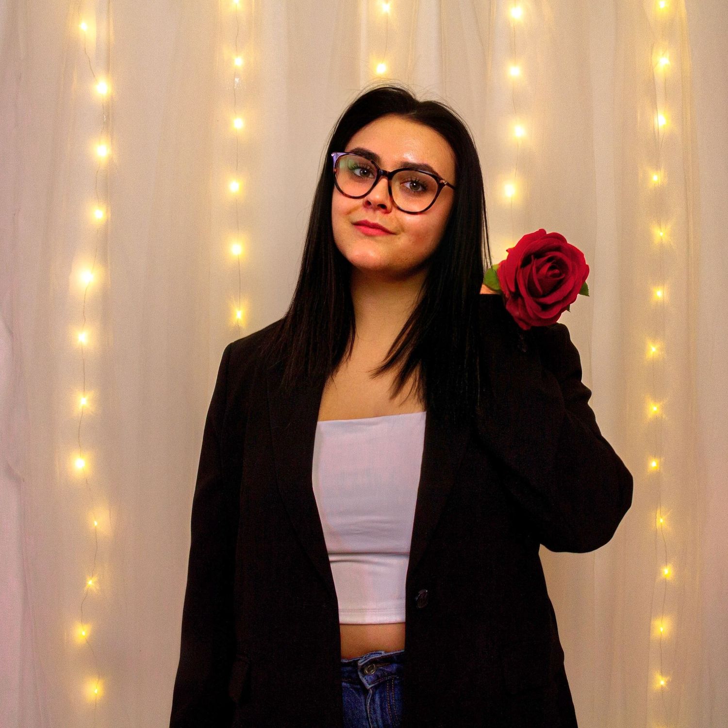 séance photo portrait à la thématique de la St-Valentin en studio à Charlesbourg, Québec