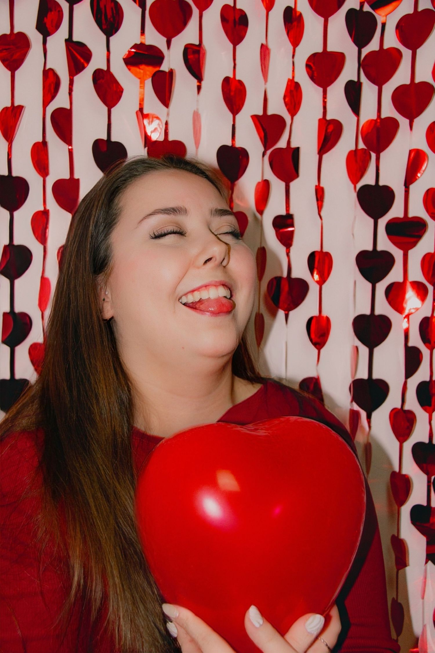 séance photo portrait à la thématique de la St-Valentin en studio à Charlesbourg, Québec