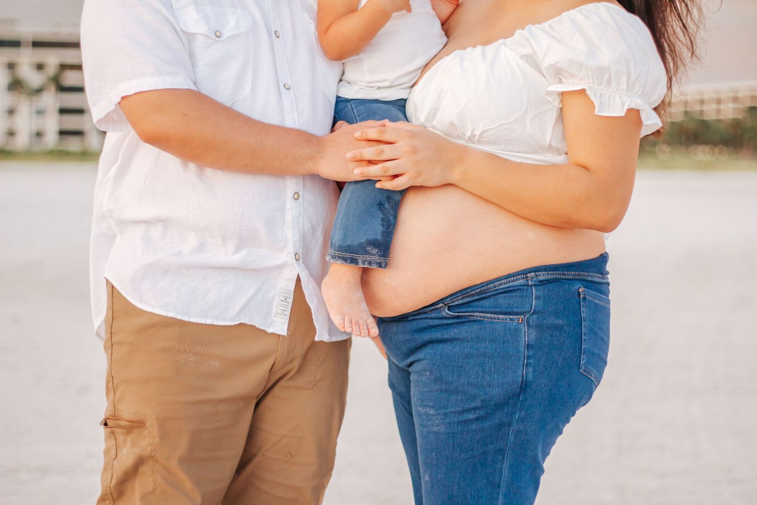 Beach Maternity Session at Siesta Key