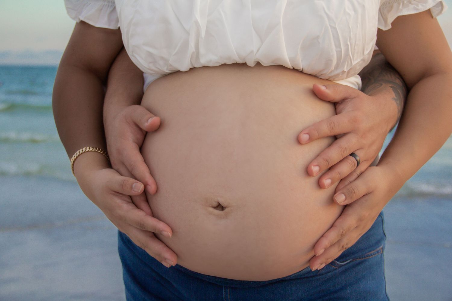 Beach Maternity Session at Siesta Key
