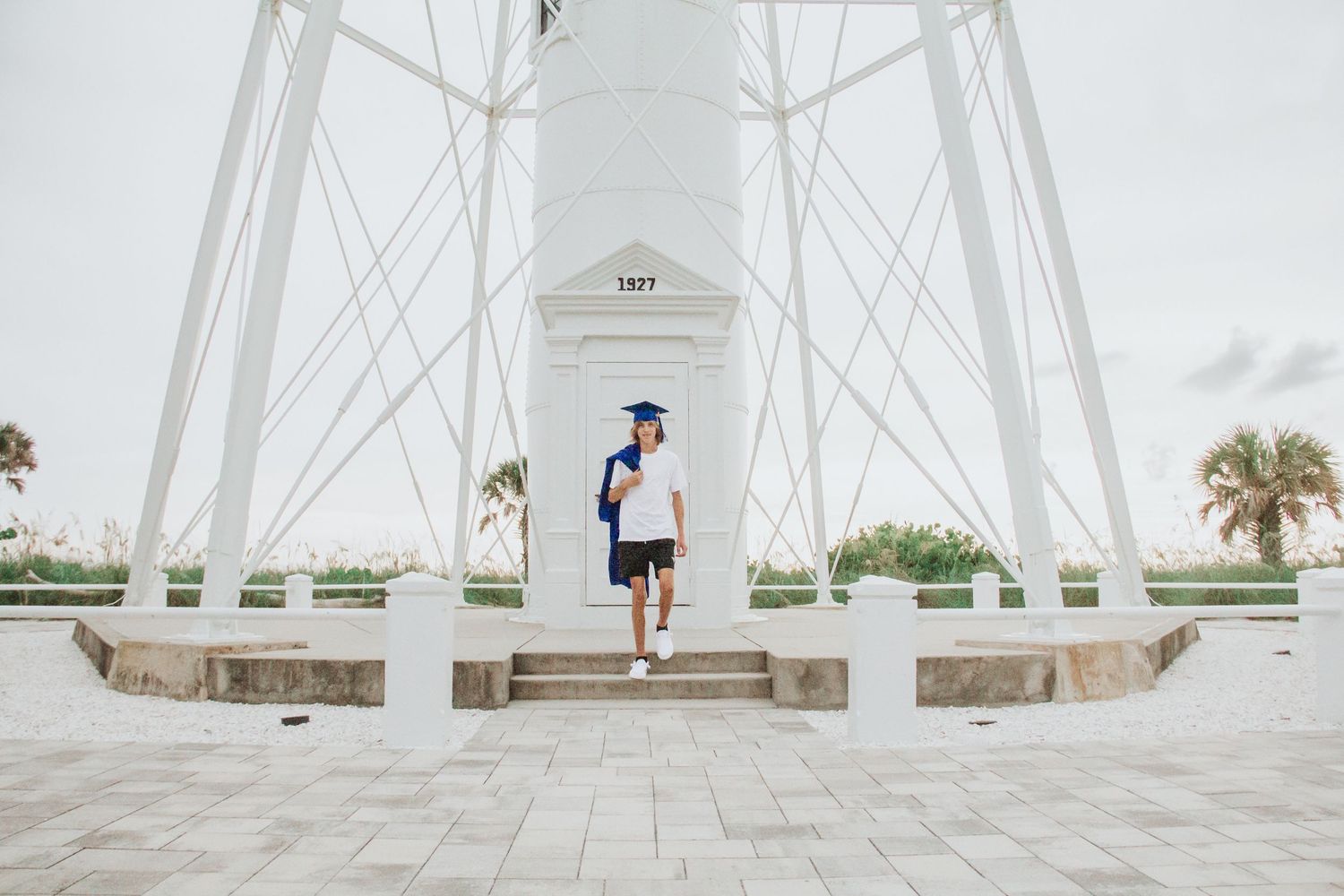 Cap + Gown Shoot at Boca Grande Lighthouse