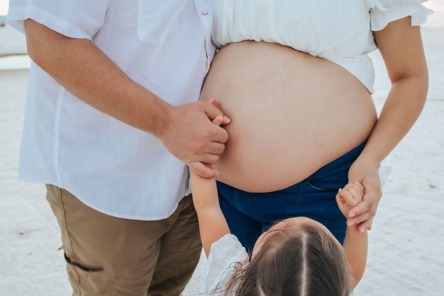 Beach Maternity Session at Siesta Key