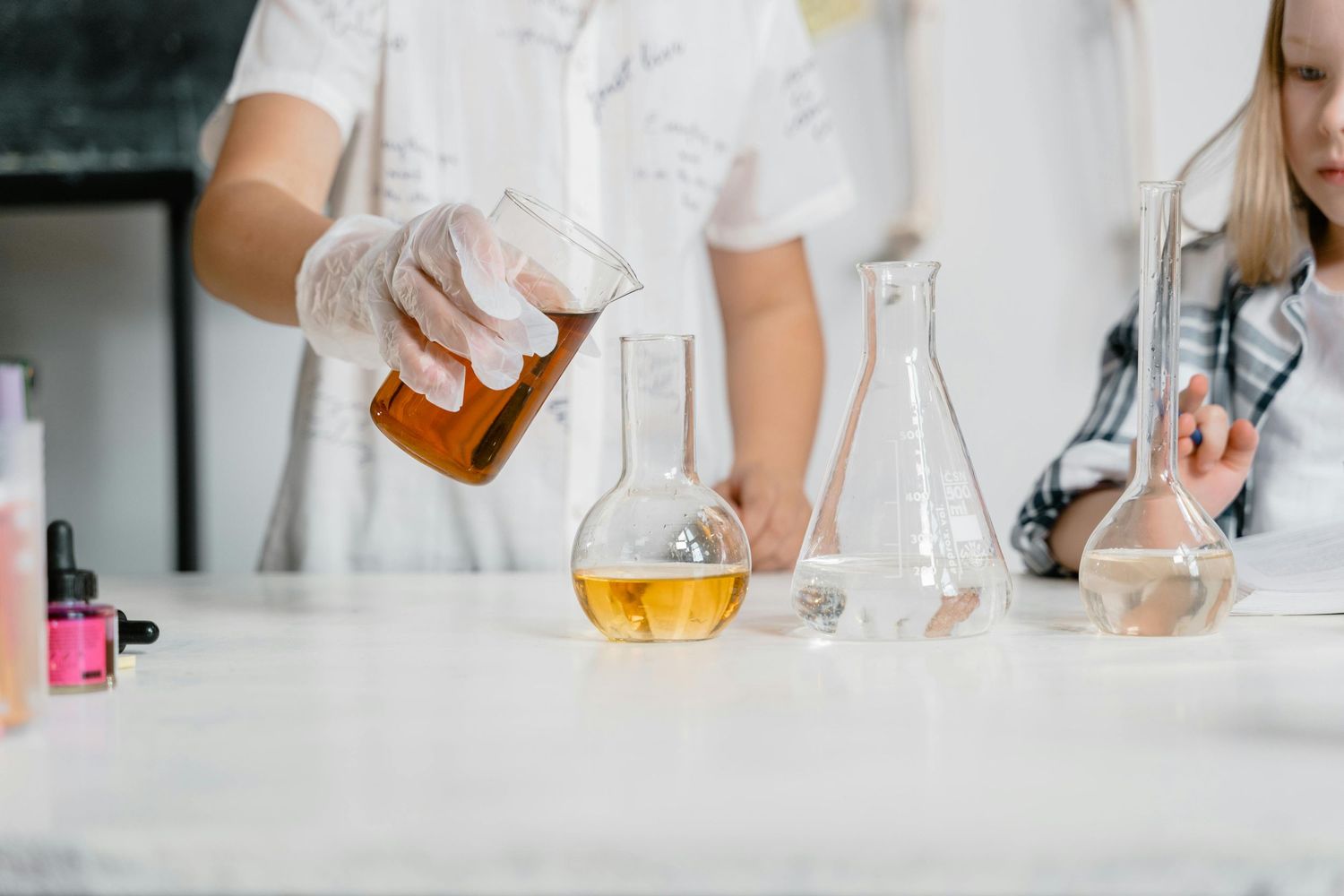Science beakers
