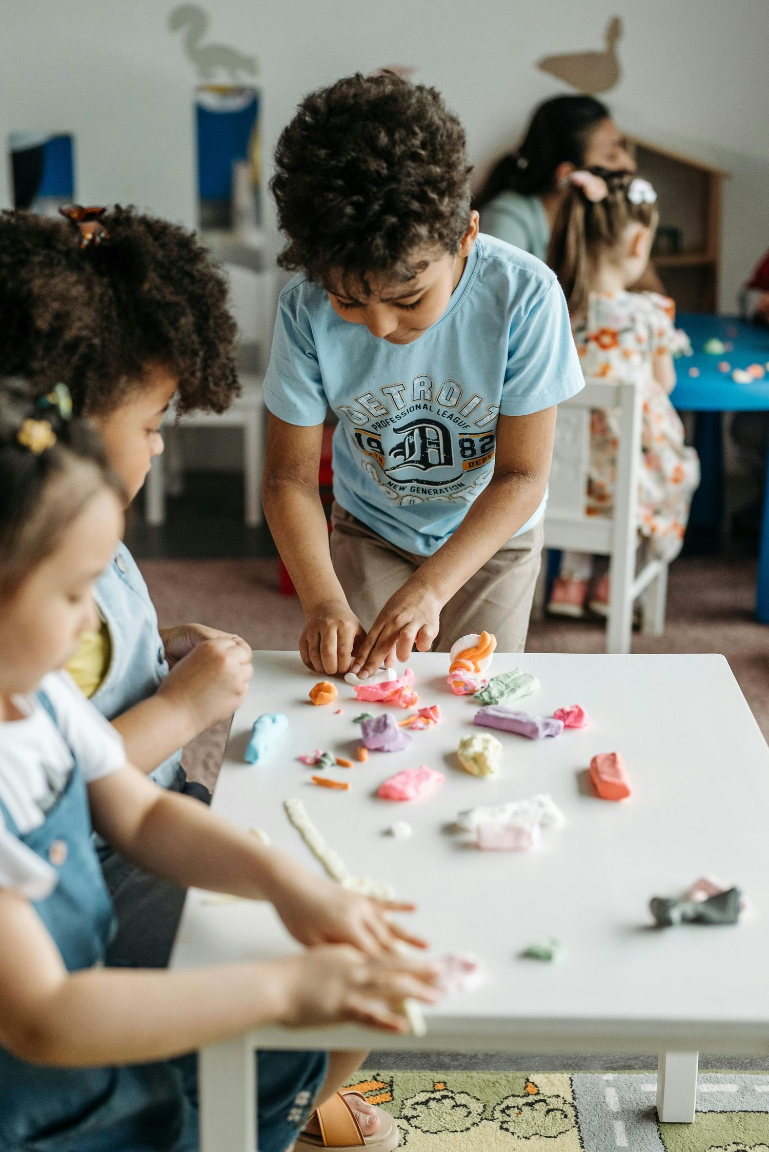 Kids learning together